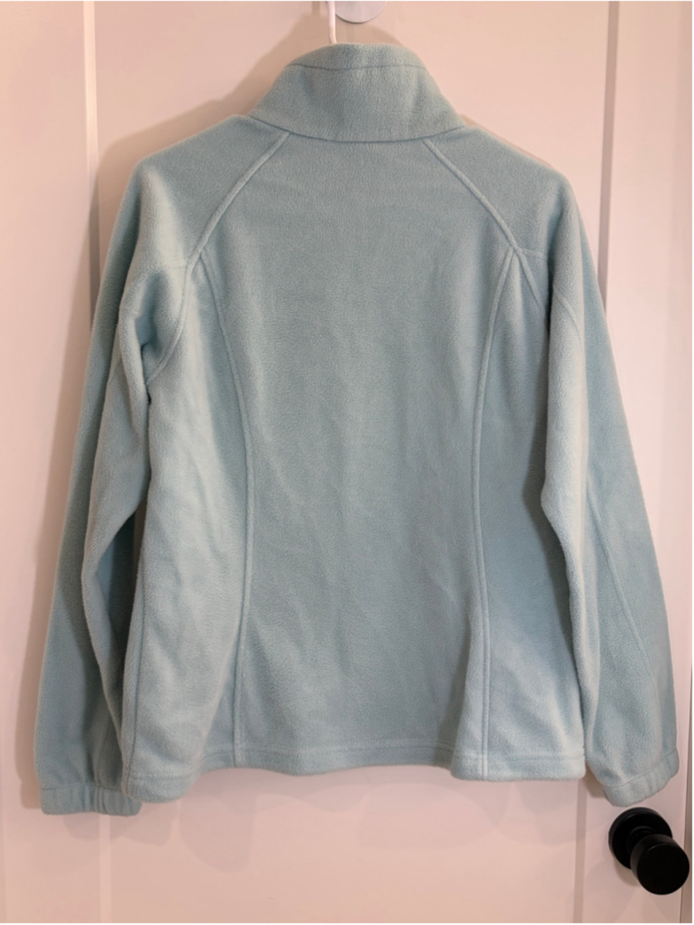 Women's Columbia Fleece Jacket Size M Light Blue Full Zip - Picture 4 of 5
